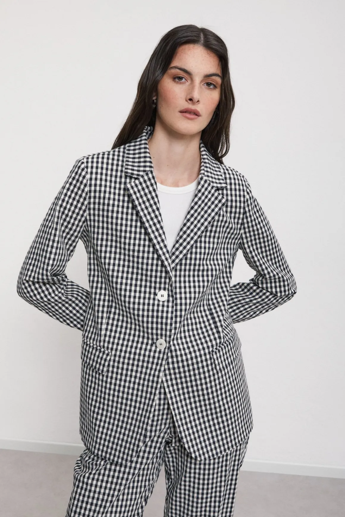 Baumwolljacke mit 2 Knöpfen