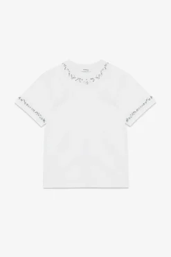 Baumwollshirt mit aufgesetzten Steinchen