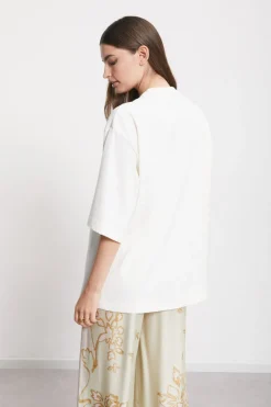 Baumwollshirt mit Lochstickerei
