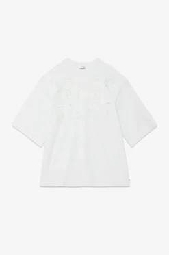 Baumwollshirt mit Lochstickerei