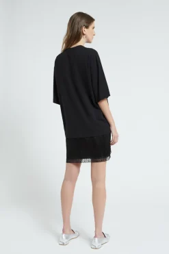 Baumwoll-T-Shirt im Oversize-Look