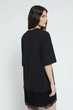 Baumwoll-T-Shirt im Oversize-Look