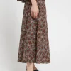 Bedruckte Baumwollhose im Culotte-Stil