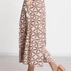 Bedruckte Baumwollhose im Culotte-Stil