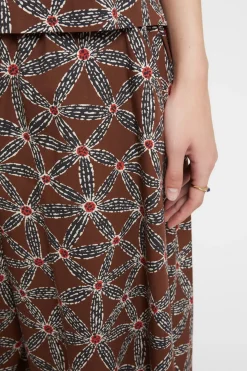 Bedruckte Baumwollhose im Culotte-Stil