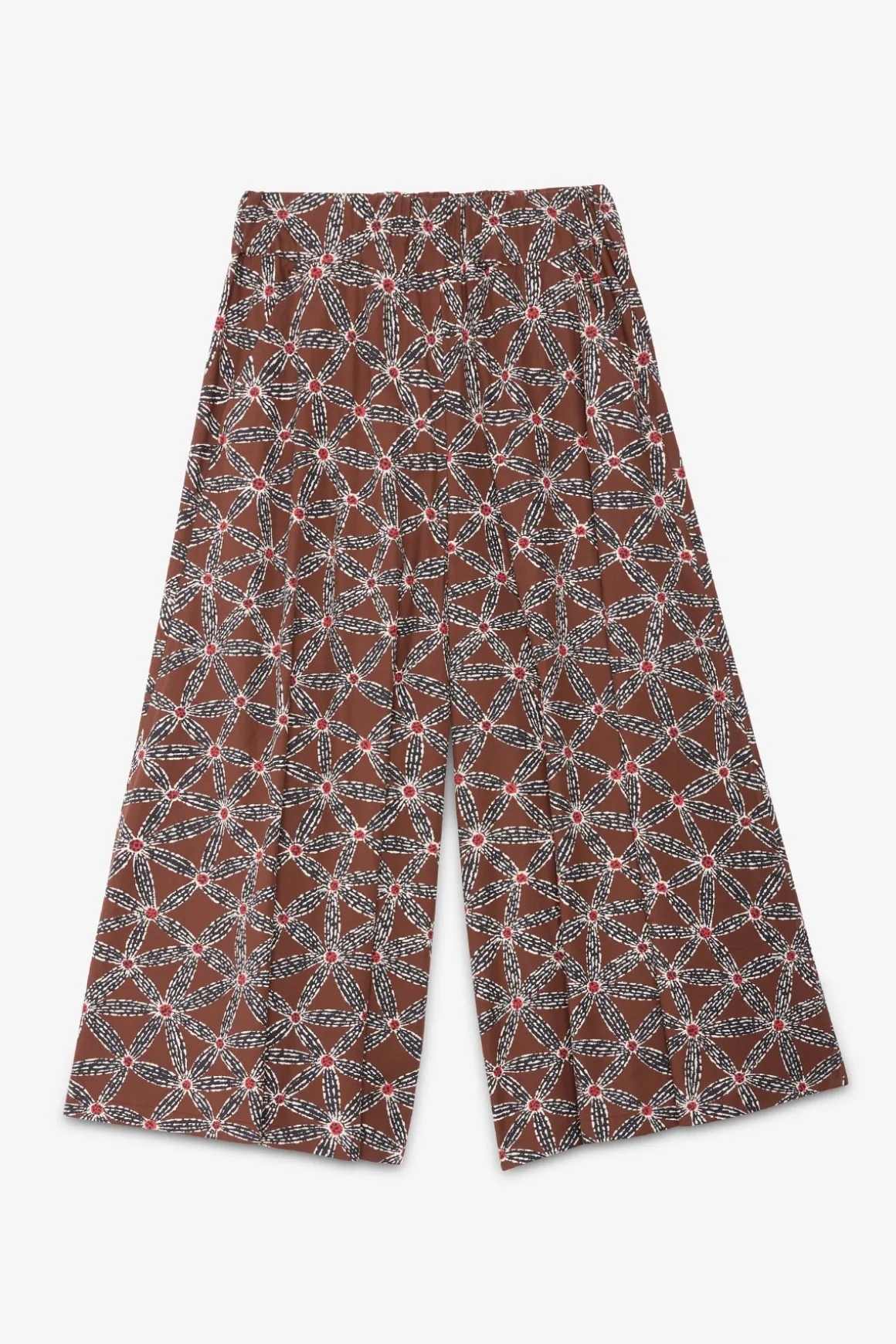 Bedruckte Baumwollhose im Culotte-Stil