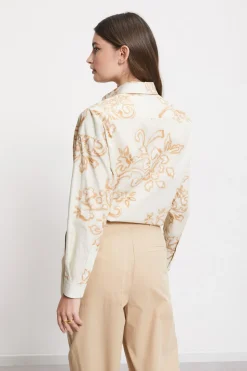 Bedruckte Popelinebluse