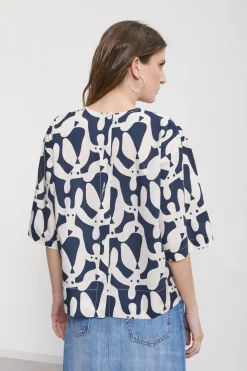 Bedrucktes Popelineshirt