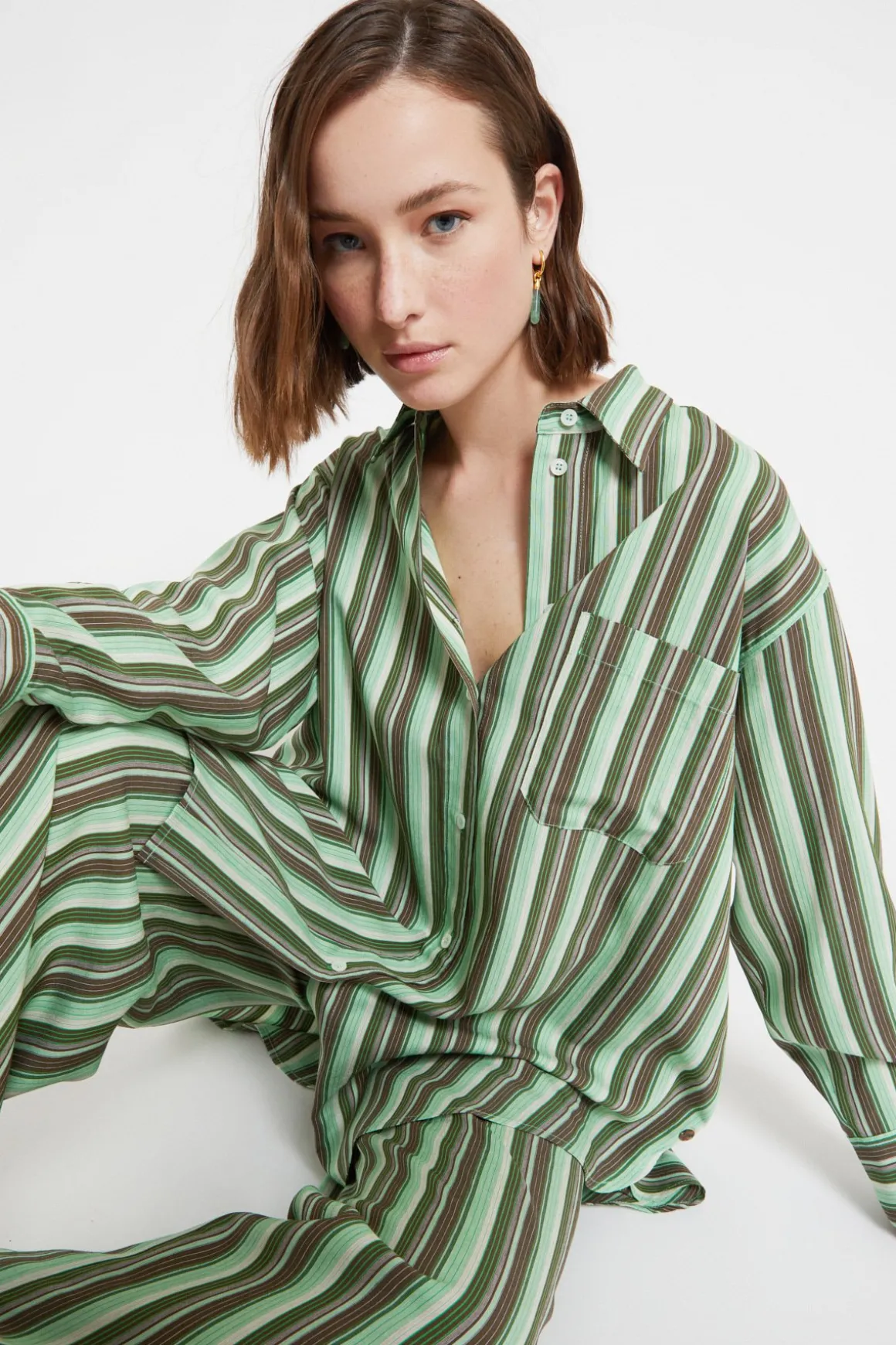Bluse aus bedruckter Viskose