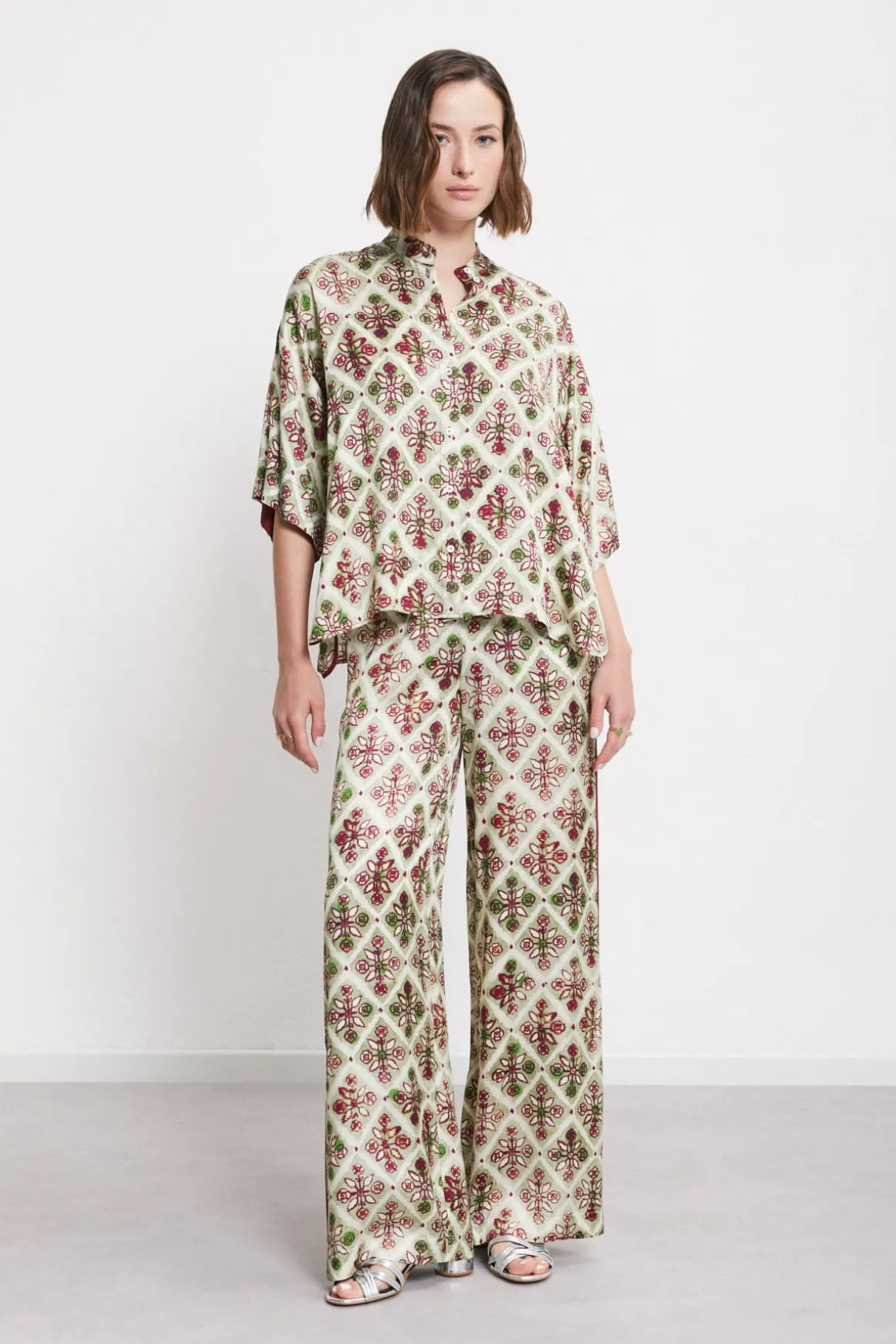 Bluse aus bedruckter Viskose
