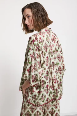 Bluse aus bedruckter Viskose
