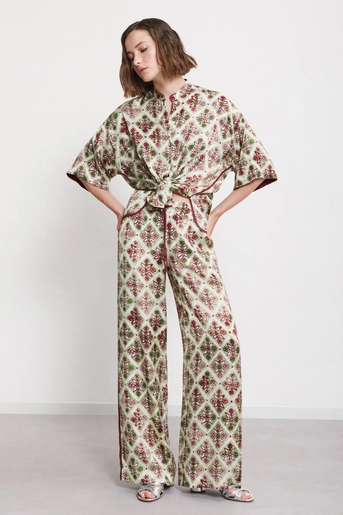 Bluse aus bedruckter Viskose