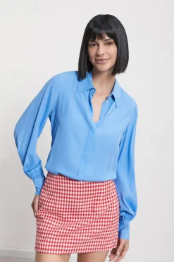 Bluse aus Seidenmischgewebe