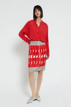 Bluse aus Seidenmischgewebe