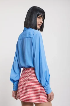 Bluse aus Seidenmischgewebe