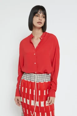 Bluse aus Seidenmischgewebe