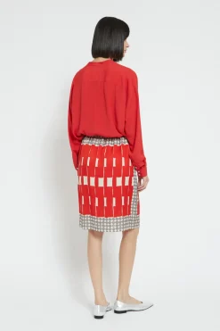 Bluse aus Seidenmischgewebe