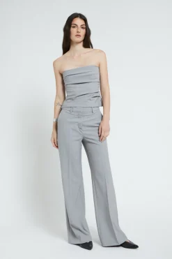 Bustier mit Nadelstreifenmuster