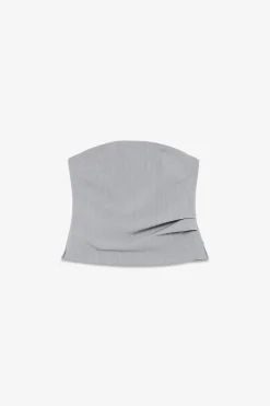 Bustier mit Nadelstreifenmuster