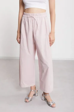 Cropped-Hose aus Popeline