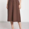 Cropped-Hose aus Popeline