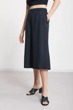 Cropped-Hose aus Popeline