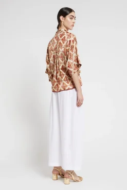 Cropped-Hose aus Popeline