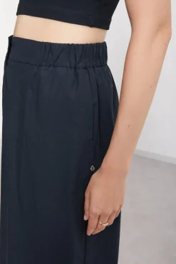 Cropped-Hose aus Popeline