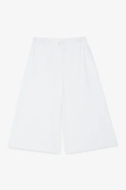 Cropped-Hose aus Popeline
