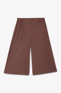 Cropped-Hose aus Popeline
