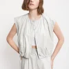 Cropped-Jacke aus Baumwolle