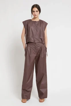 Cropped-Jacke aus Baumwolle