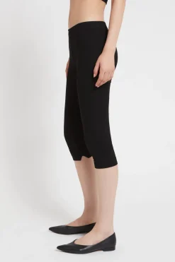 Cropped-Leggings aus Viskose