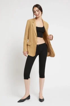 Cropped-Leggings aus Viskose