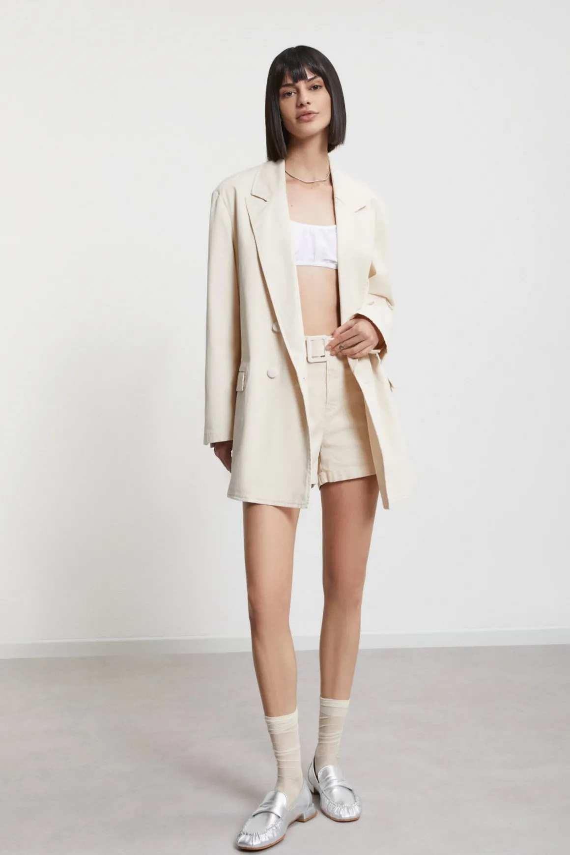 Doppelreihige Baumwolljacke