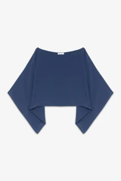 Fließend fallendes Shirt mit weitem Arm