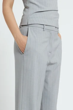 Gerade geschnittene Nadelstreifenhose