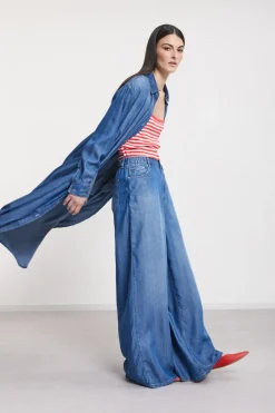 Hemdblusenkleid aus Jeans