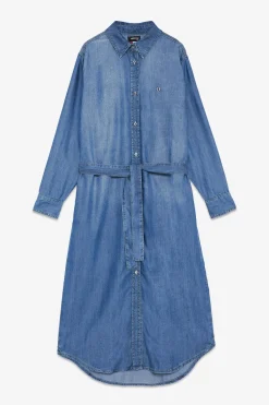Hemdblusenkleid aus Jeans
