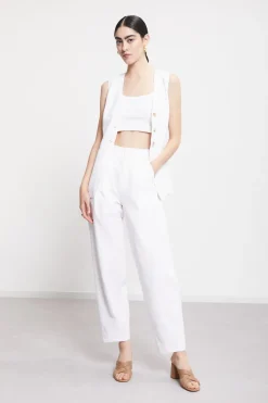 Hose mit hoher Taille