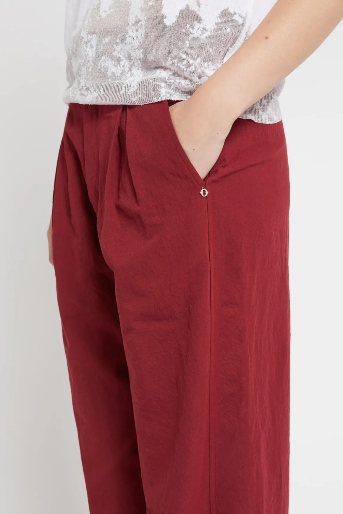 Hose mit hoher Taille