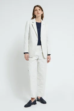 Jacke aus Crinkle-Baumwollstoff