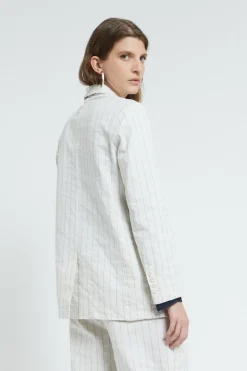 Jacke aus Crinkle-Baumwollstoff