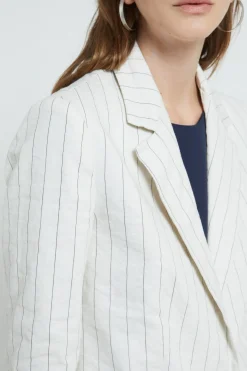 Jacke aus Crinkle-Baumwollstoff