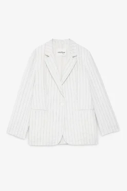Jacke aus Crinkle-Baumwollstoff