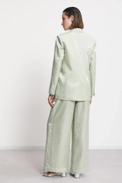 Jacke aus Viskose und Leinen
