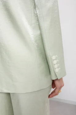 Jacke aus Viskose und Leinen