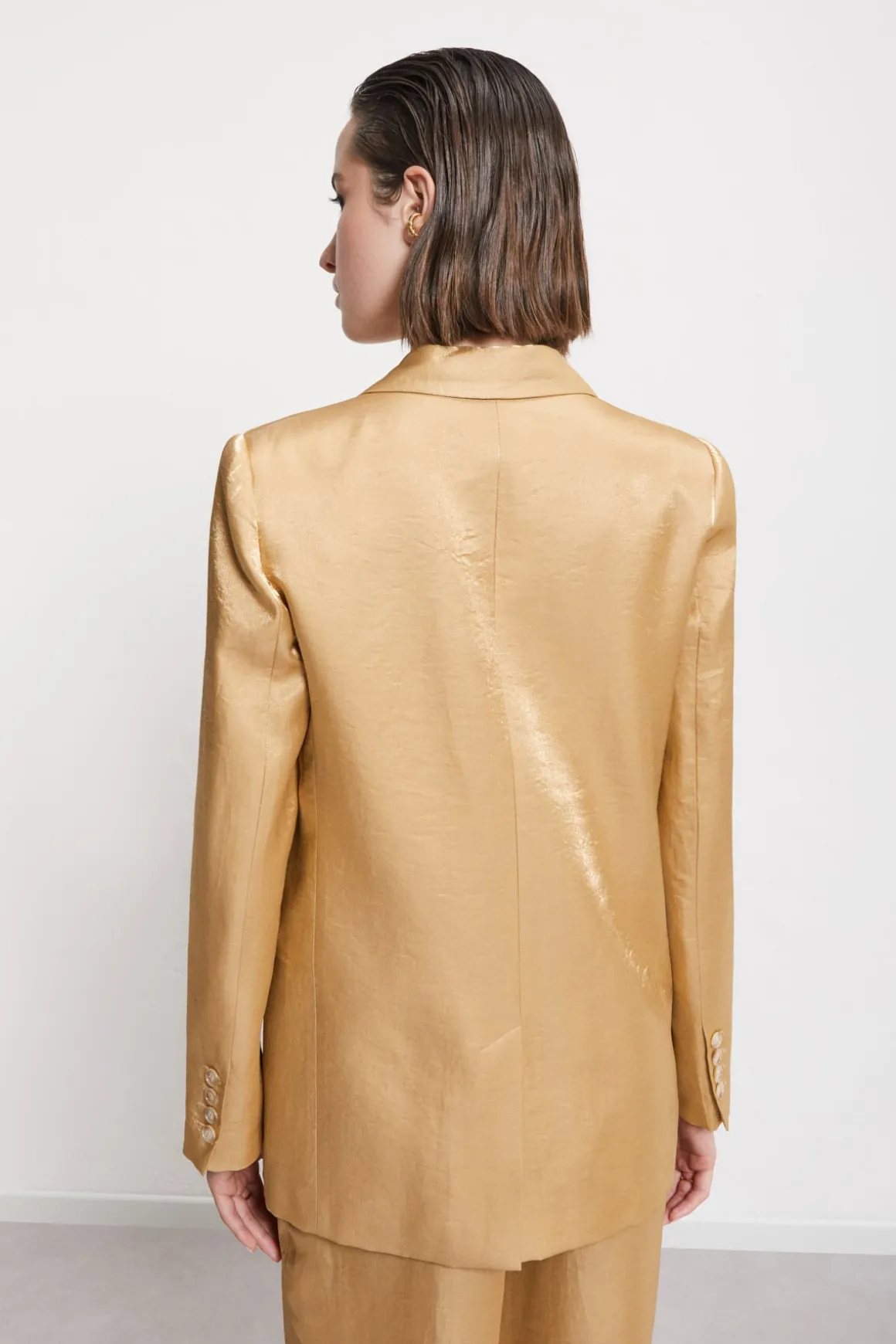 Jacke aus Viskose und Leinen