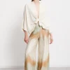 Jacke im Kimono-Stil aus Seidenmischgewebe
