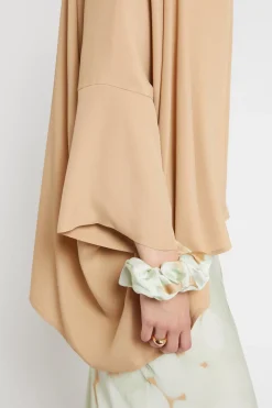 Jacke im Kimono-Stil aus Seidenmischgewebe